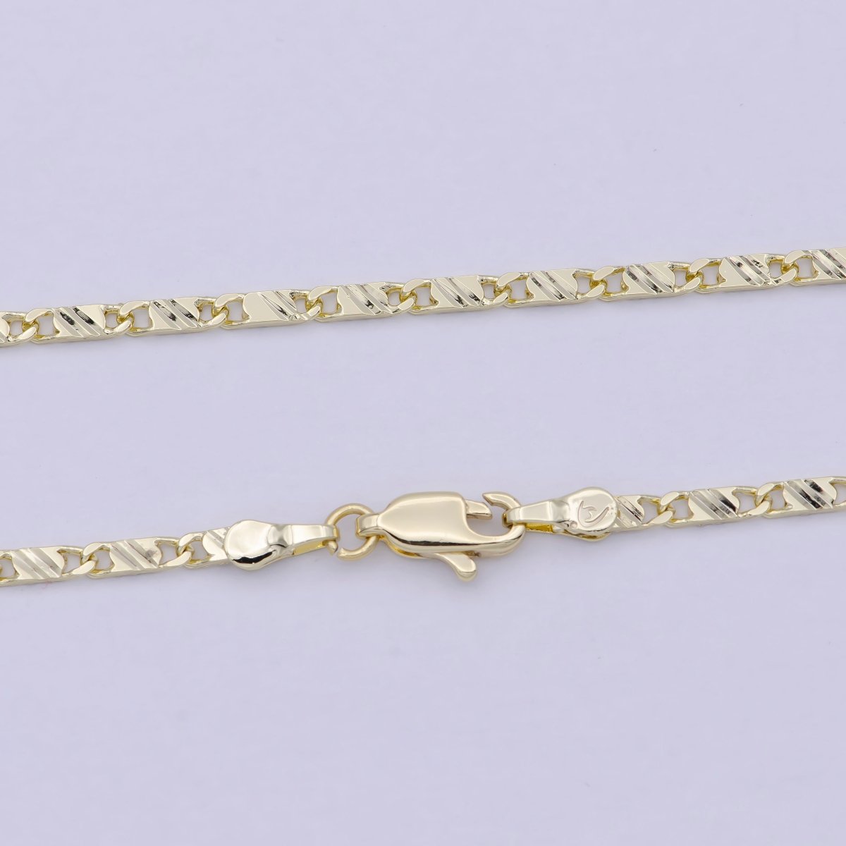 Dainty 14K Gold Filled Scroll Chain for Woman Necklace 17 inch | WA-801 Clearance Pricing