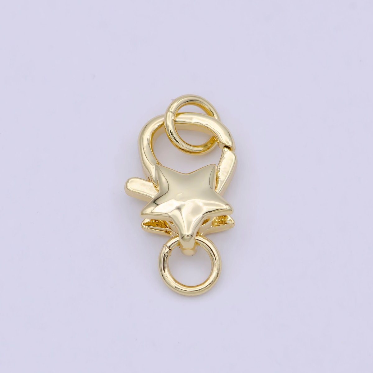 Dainty 14K Gold Filled Star Lobster Clasp Celestial Claw with Jump Ring DIY Minimalist Jewelry Supplies L-637