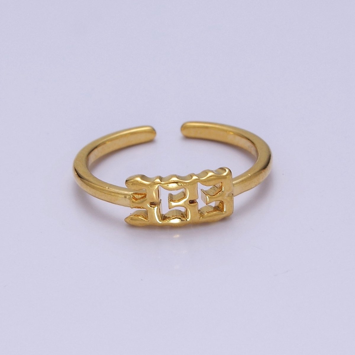 Dainty Angel Number Ring, Minimalist Gold Filled Ring Unisex Personalized Jewelry, Statement Rings O2056-O2064