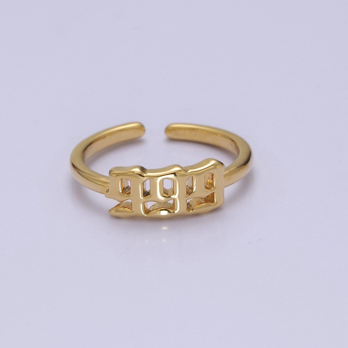 Dainty Angel Number Ring, Minimalist Gold Filled Ring Unisex Personalized Jewelry, Statement Rings O2056-O2064