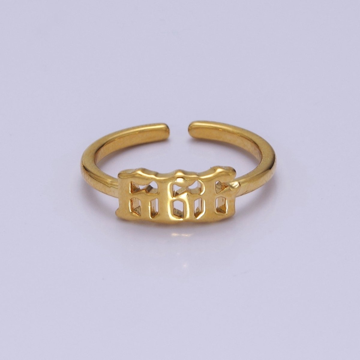 Dainty Angel Number Ring, Minimalist Gold Filled Ring Unisex Personalized Jewelry, Statement Rings O2056-O2064