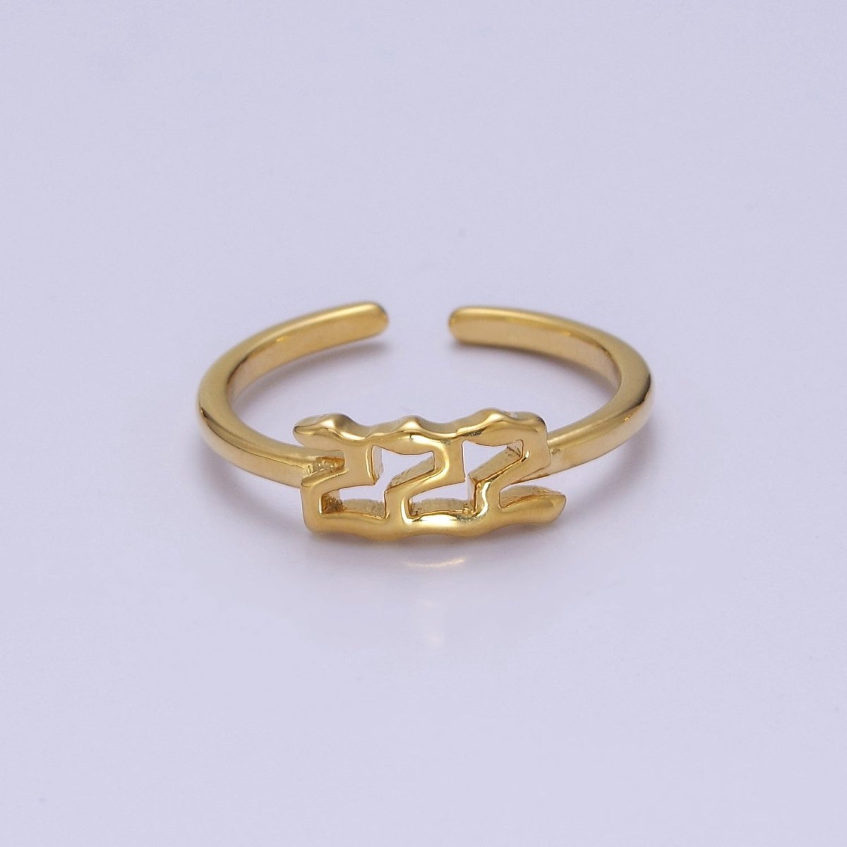Dainty Angel Number Ring, Minimalist Gold Filled Ring Unisex Personalized Jewelry, Statement Rings O2056-O2064