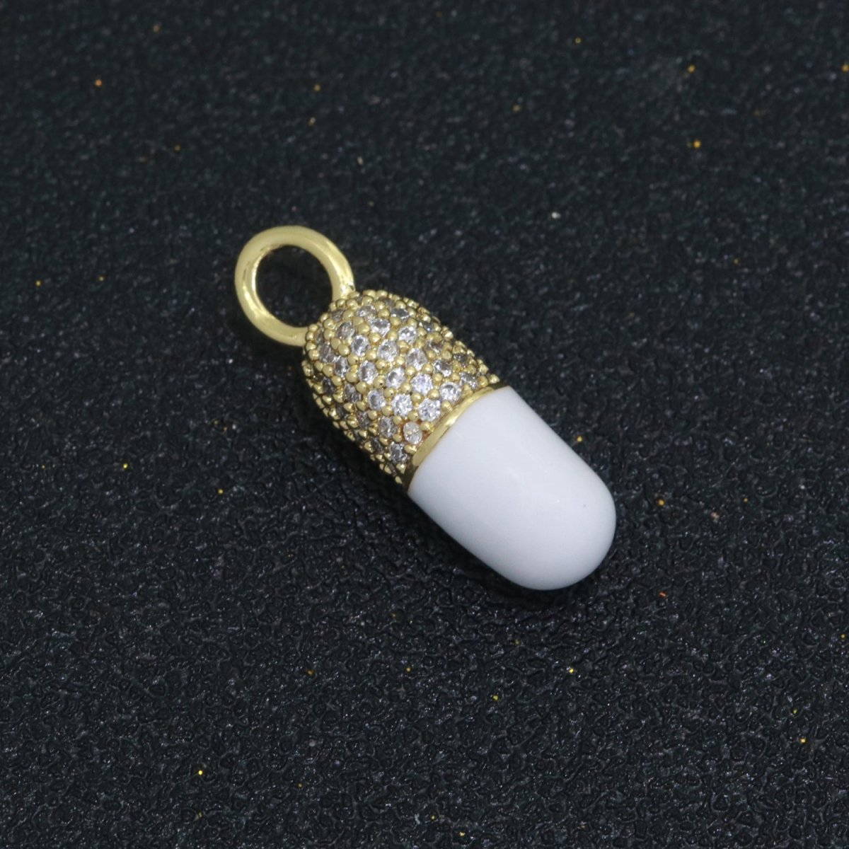Dainty Enamel Capsule Pill CZ Cubic Zirconia Charm Pendant Fashion Y2K Jewelry Neon Colorful Women's Girl Party Necklace Pendant M-711 - M-718