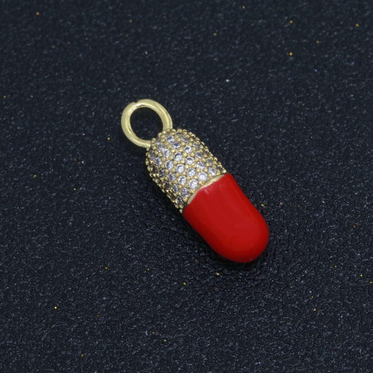 Dainty Enamel Capsule Pill CZ Cubic Zirconia Charm Pendant Fashion Y2K Jewelry Neon Colorful Women's Girl Party Necklace Pendant M-711 - M-718