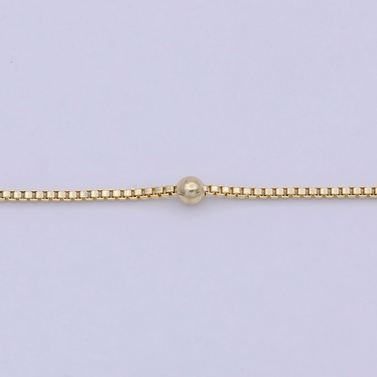 Dainty Gold Satellite Bead Chain Box Chain 18 inch Necklace For Jewelry Making Supply | WA-753 Clearance Pricing