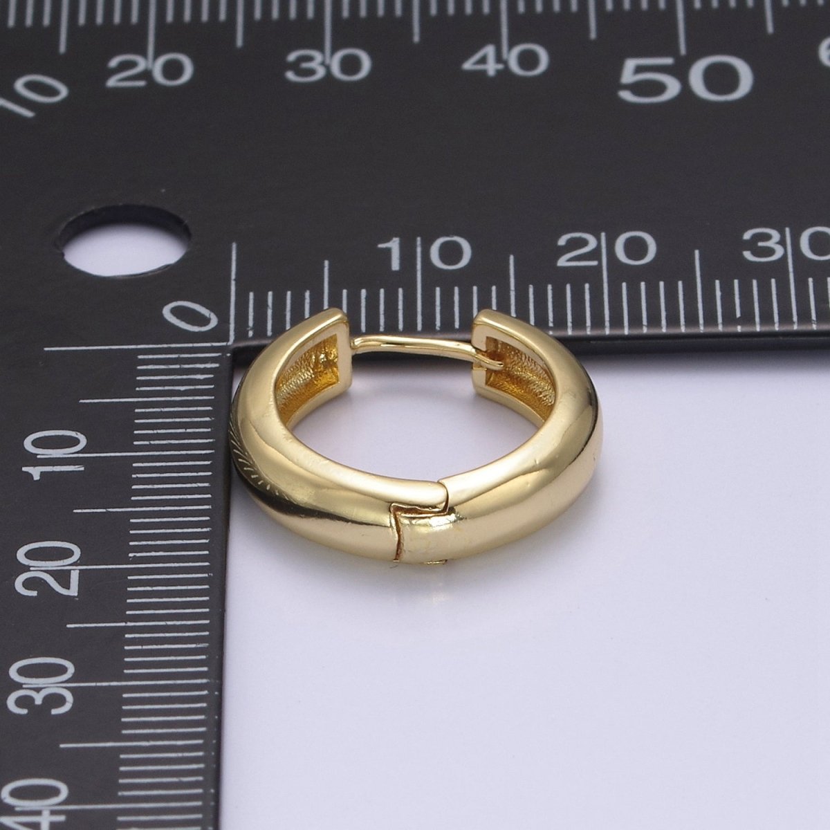 Dainty Hinged Huggie Earrings  Gold Hoop Earrings Perfect Minimalist Look Wholesale Jewelry T-364