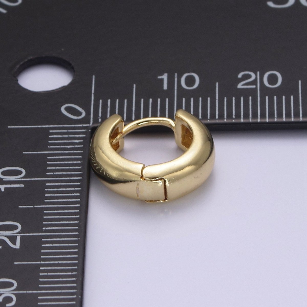 Dainty Hinged Huggie Earrings  Gold Hoop Earrings Perfect Minimalist Look Wholesale Jewelry T-364