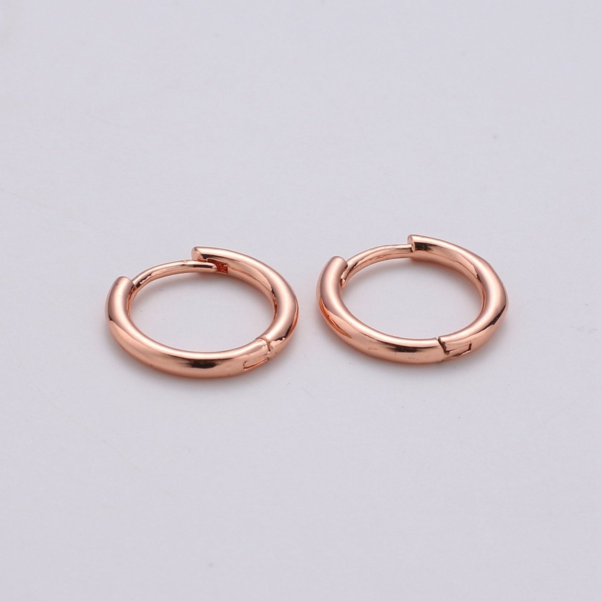 Dainty Hoop Earrings Pair/ Small Hoop Earring Minimalist Hoop Earring Silver Hoops Tiny Gold Hoop Ear Huggers/ Cartilage Earrings/ Rose Gold K-557 to K-560