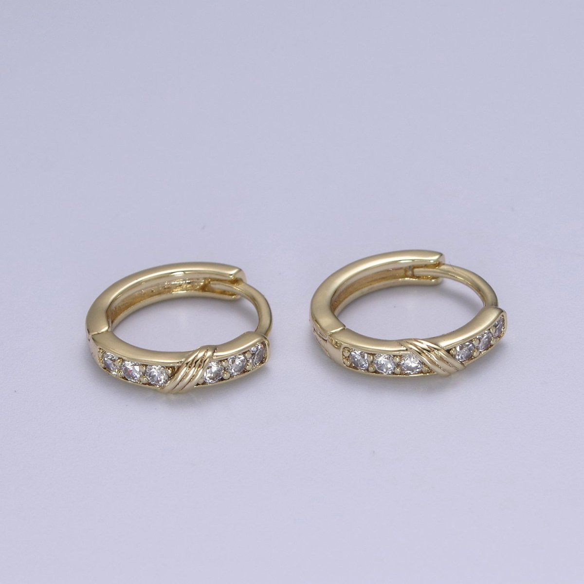 Dainty Hoops, Tiny Hoops, Diamond CZ Hoop Earrings, Small Hoop Diamond Earrings Minimalist Huggie Hoops Jewelry T-299
