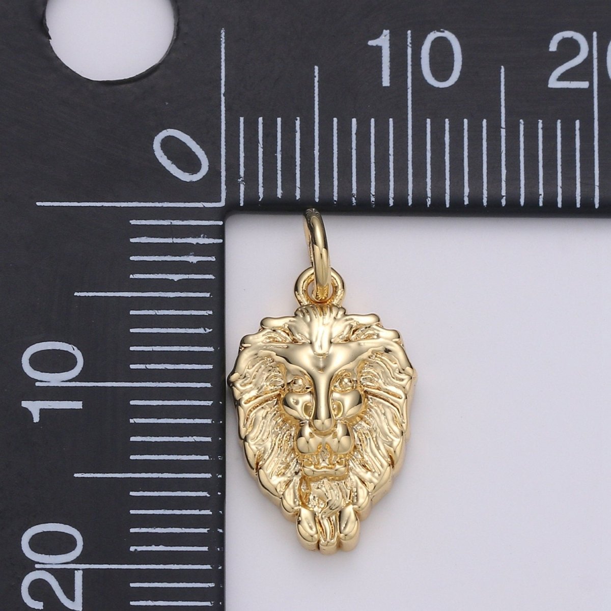Dainty Lion Charm Gold Medallion, Silver Lion Pendant, Lion King Jewelry, Animal Necklace Charm for Bracelet Earring Necklace Component D-130 D-131