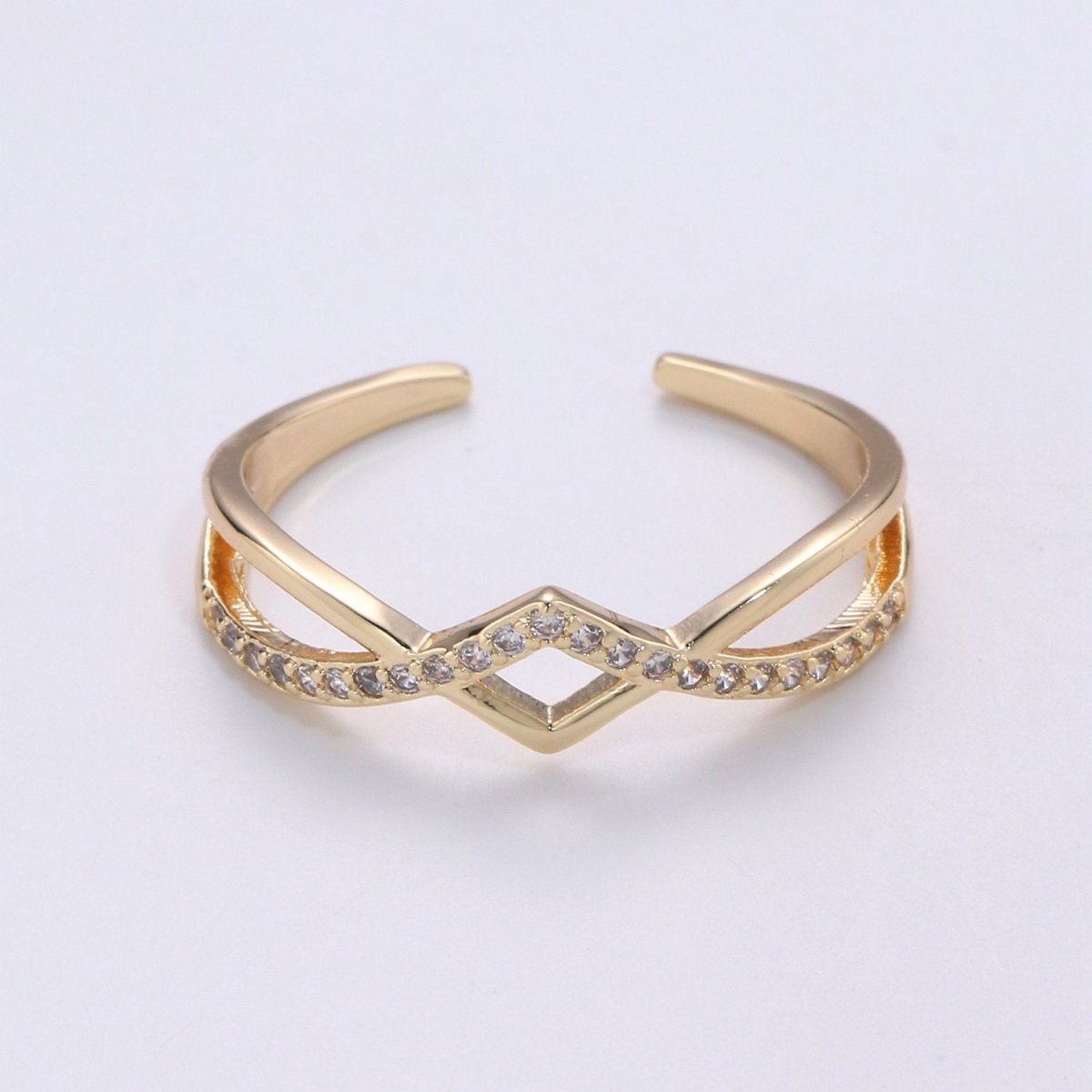 Dainty Open Rings | Simple Gold Ring | Minimalist Ring | Layered Ring | Dainty Ring | Gifts for Her Friend | Thin Open Gold Ring R-078