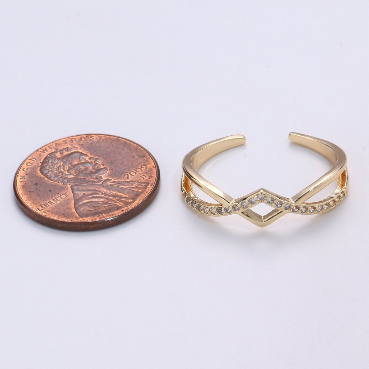 Dainty Open Rings | Simple Gold Ring | Minimalist Ring | Layered Ring | Dainty Ring | Gifts for Her Friend | Thin Open Gold Ring R-078