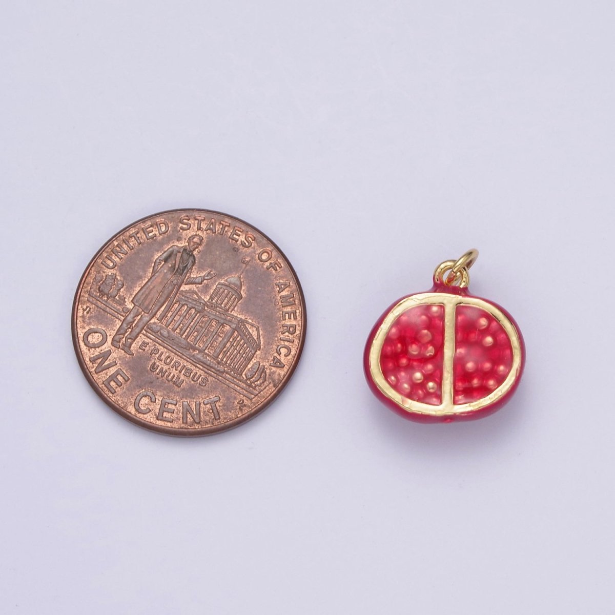 Dainty Pomegranate Charm Pendant Fruit Charm Necklace Bracelet Earring DIY Jewelry Making Supply N-725