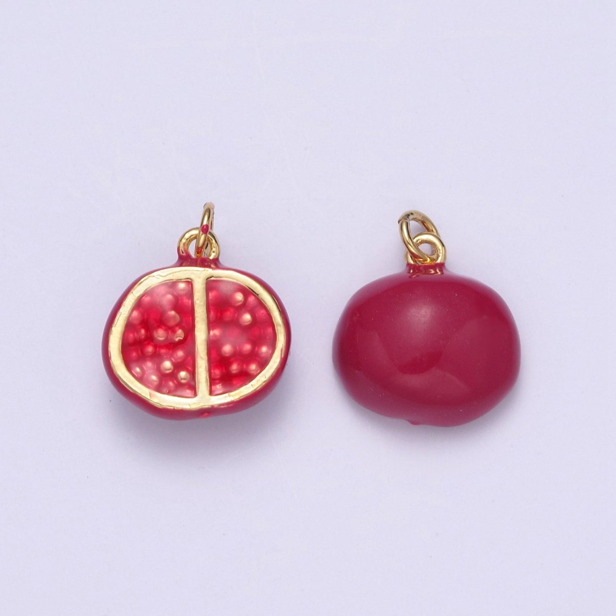 Dainty Pomegranate Charm Pendant Fruit Charm Necklace Bracelet Earring DIY Jewelry Making Supply N-725