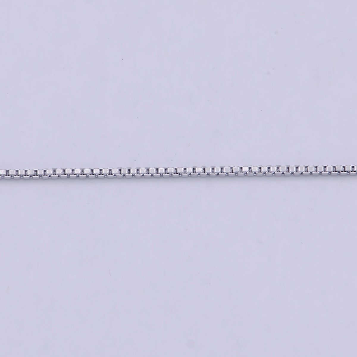 Dainty silver BOX chain finished chain everyday chain, simple silver chain ready to wear | WA-795 Clearance Pricing