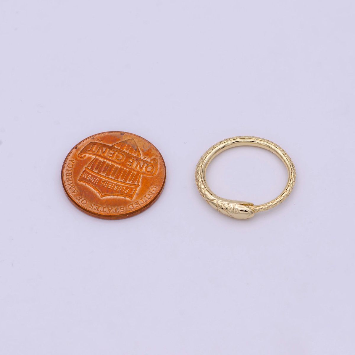 Dainty Snake Charm Ring Serpent Animal Jewelry Inspired N-454