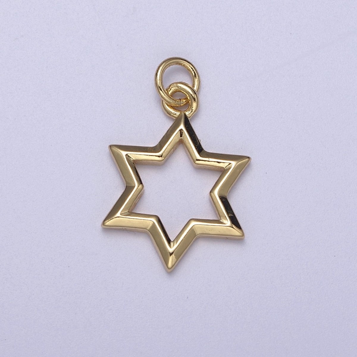 Dainty Star of David Charm Jewish Charm, Magen David Religious Jewelry N-309