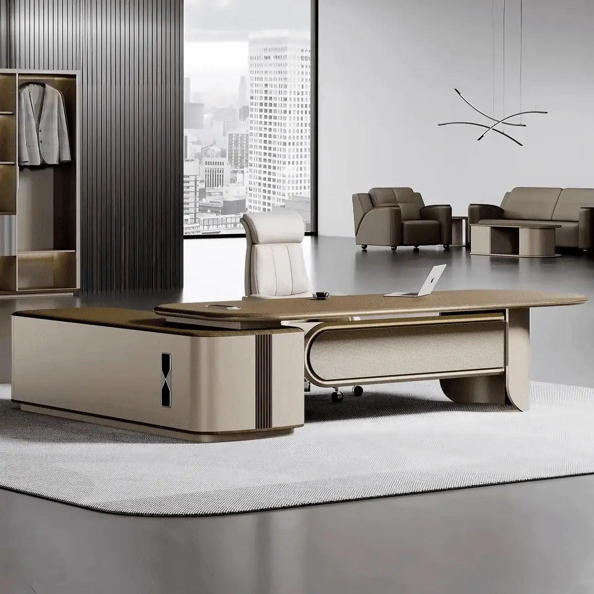 Secord · Modern L-Shaped Executive Desk