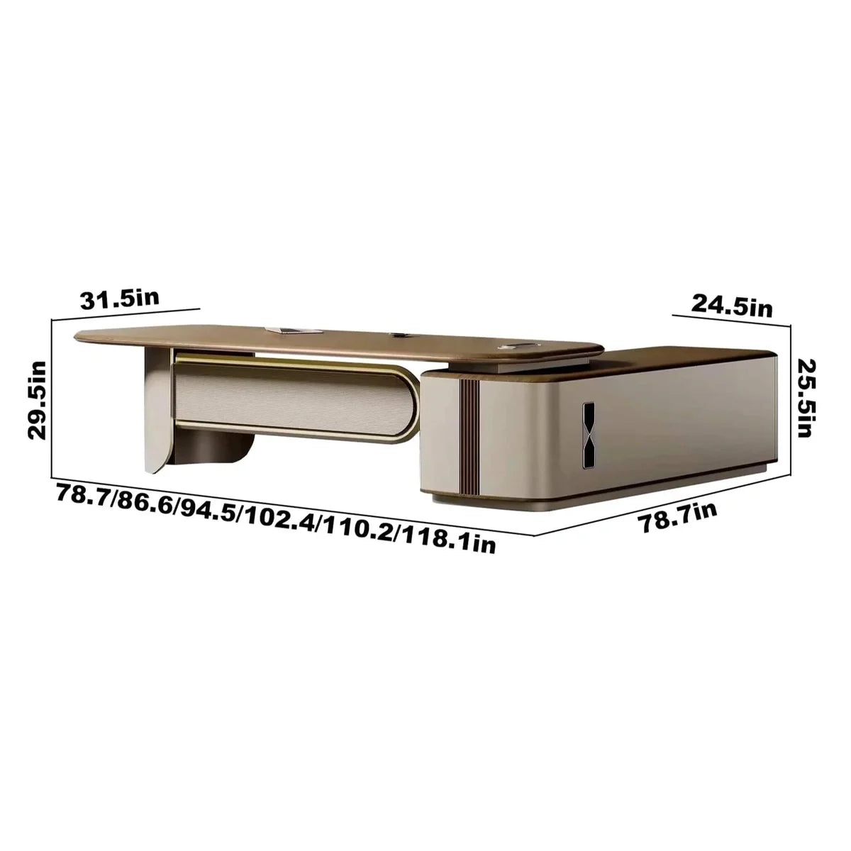 Secord · Modern L-Shaped Executive Desk