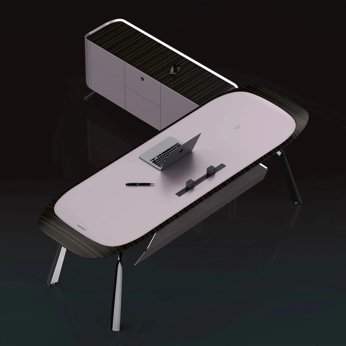 Intego · Executive Desk w/ Mobile Storage