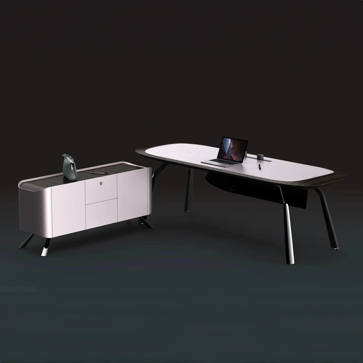 Intego · Executive Desk w/ Mobile Storage