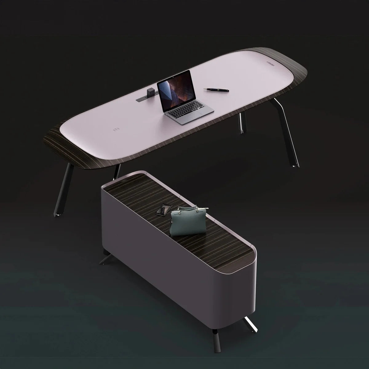 Intego · Executive Desk w/ Mobile Storage