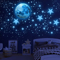 Dark Star Glow and Moon Wall Sticker