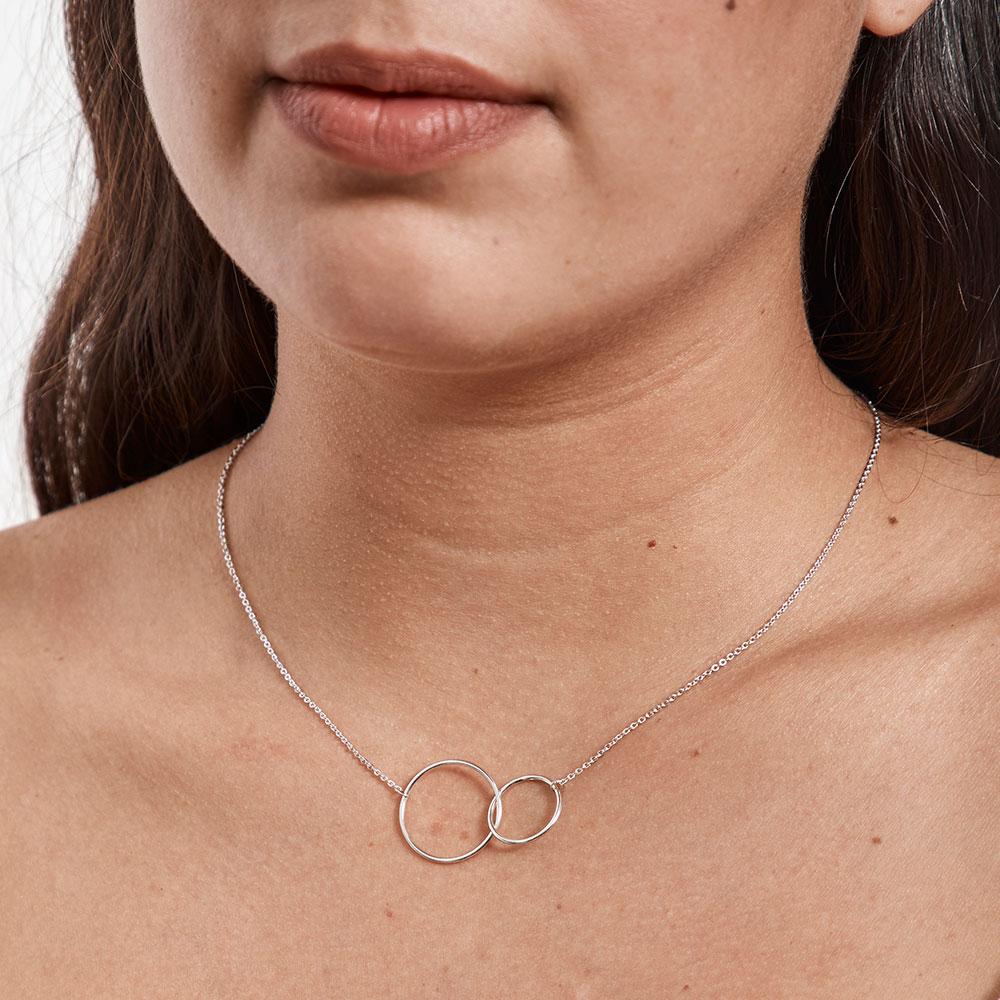Daughter Interlocking Circles Necklace