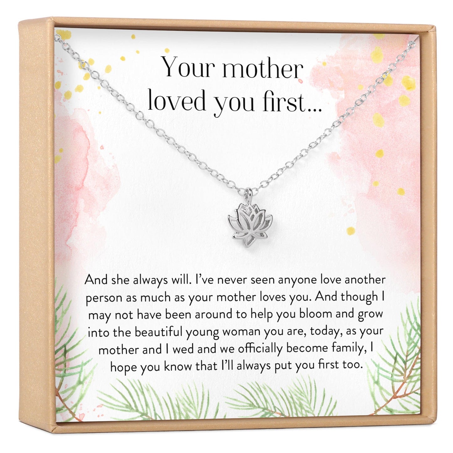 Daughter of the Bride Lotus Necklace