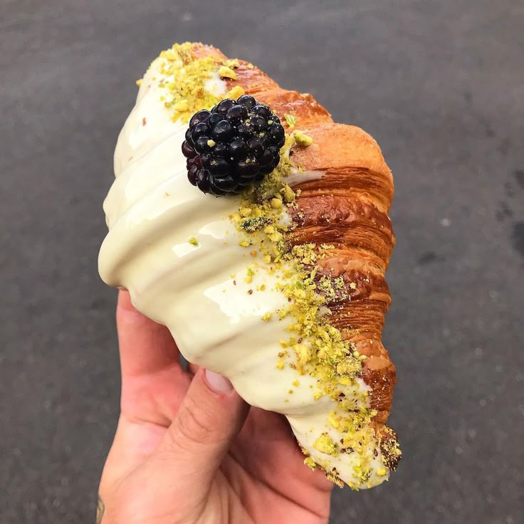 Andy Anand Sugar-Free White Chocolate Pistachio Croissant Cake, 10 pc, 2 lb – Keto & Diabetic-Friendly, Hand-Rolled Birthday Gift Box