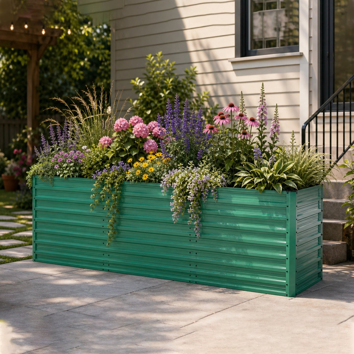 Raised Garden Bed Kit - Ergonomic Height Metal Planter Box