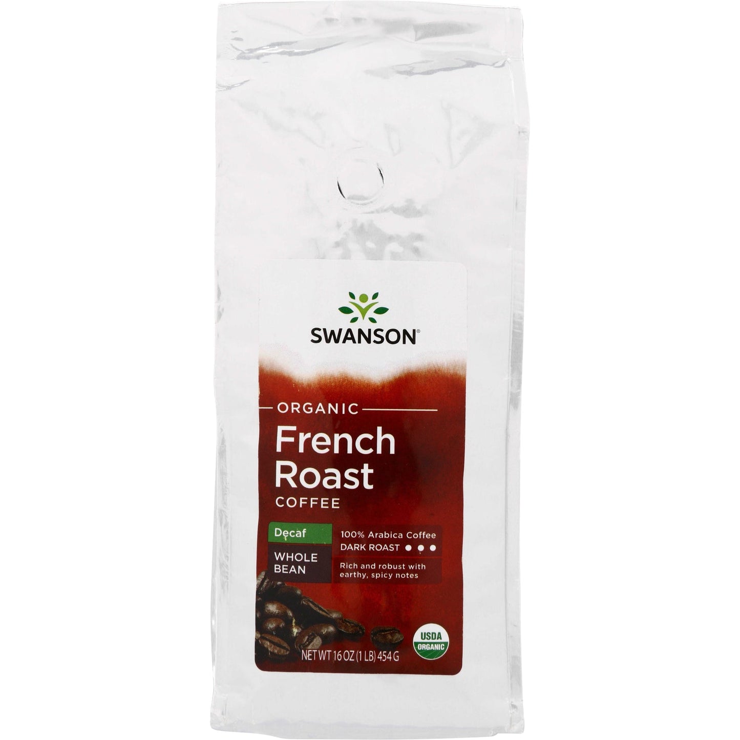 Organic French Roast Decaf Whole Bean Coffee - Dark Roast