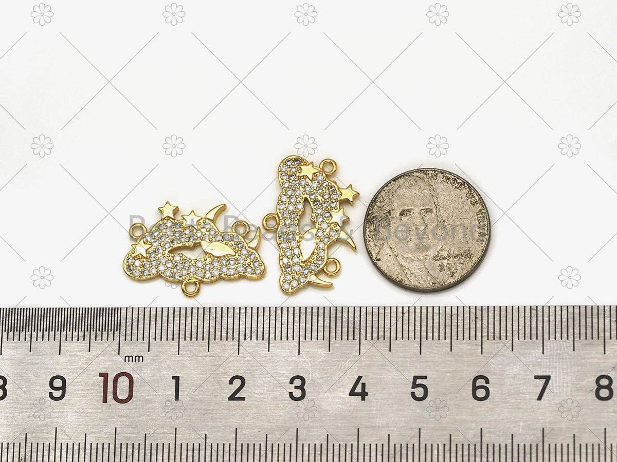 CZ Cloud Charm, Sku#LK551