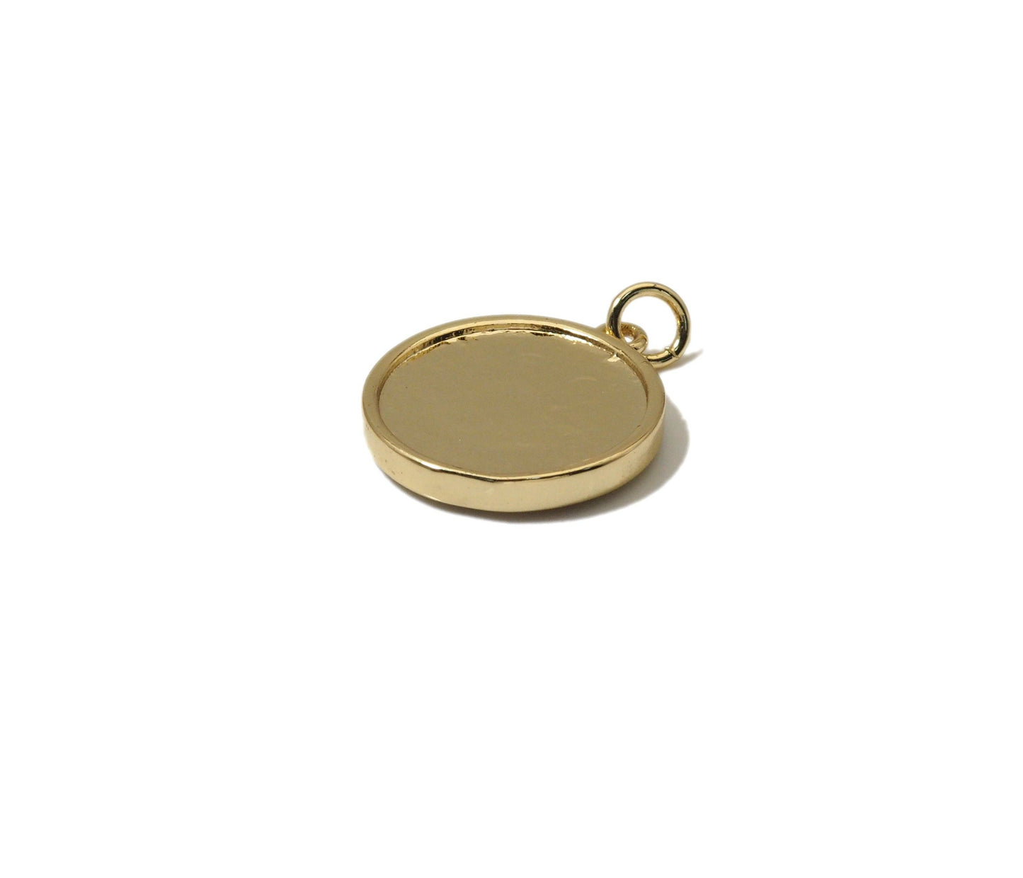 CZ Pave Mother of Pearl Smiley Face Charm, Sku#F1525