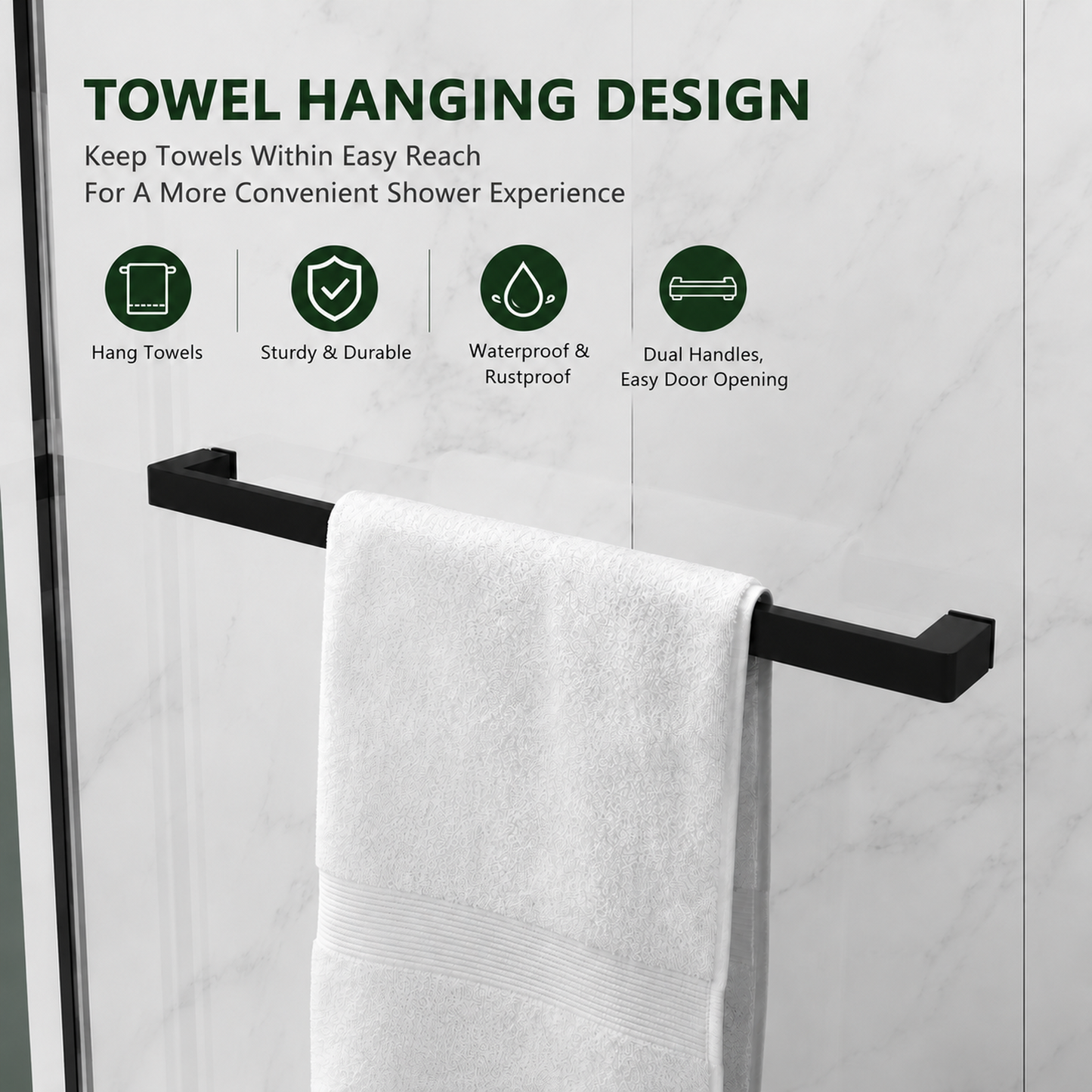 60 in. W x 72 in. H Sliding Shower Door