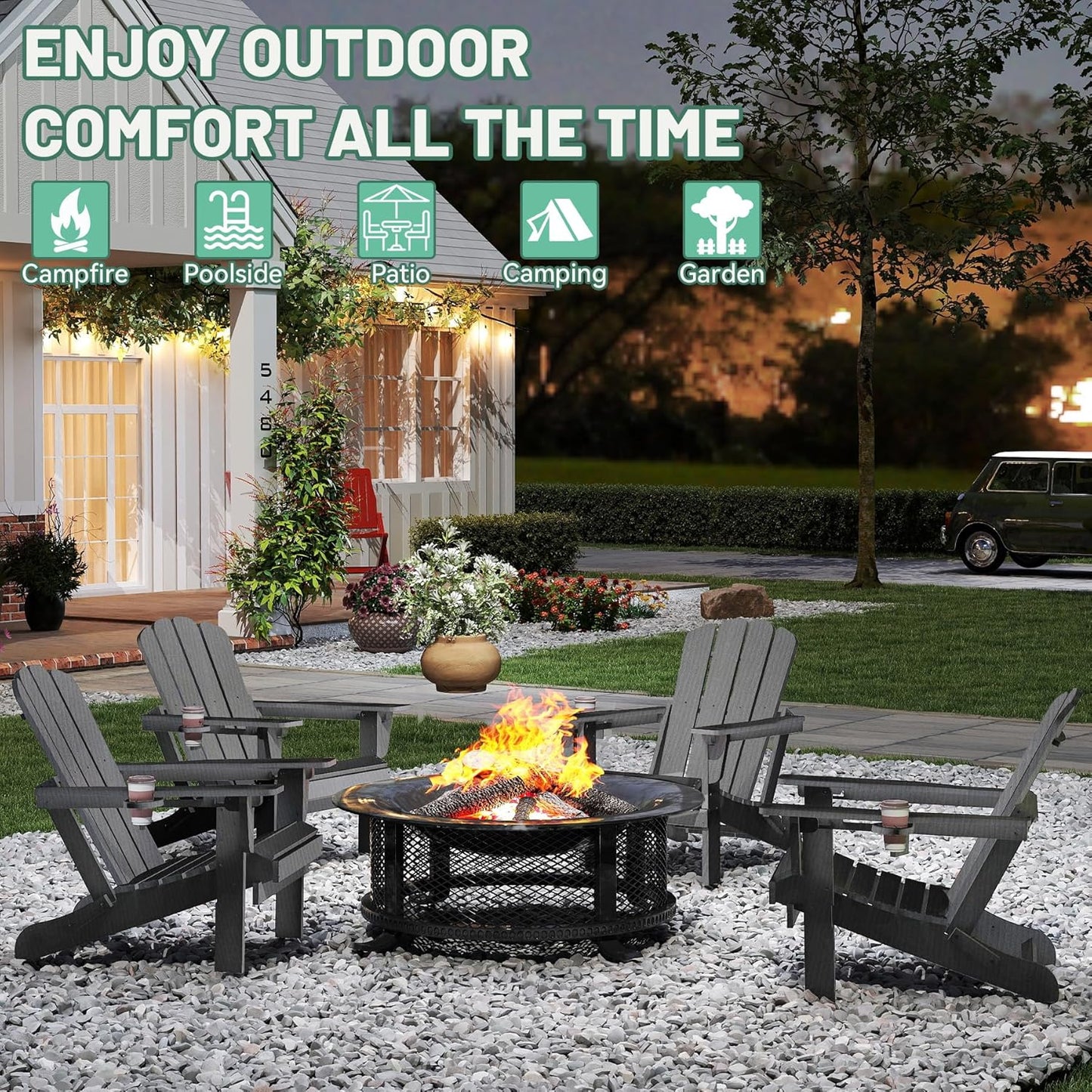 Adirondack Chair - Gray