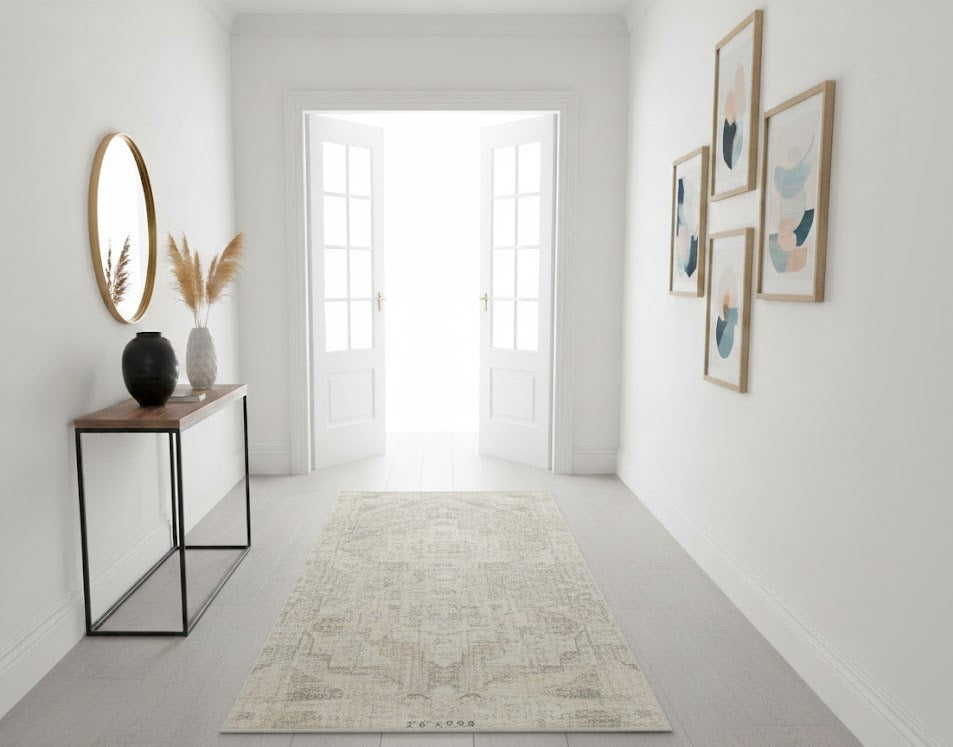 Persian-Inspired. Modern Defined. Turkish Made Rug, size 2' 6"x 9' 8" (O)
