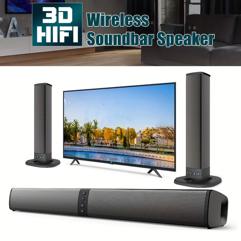 Barre de son sans fil pour TV – Haut-parleur Bluetooth détachable 2 en 1