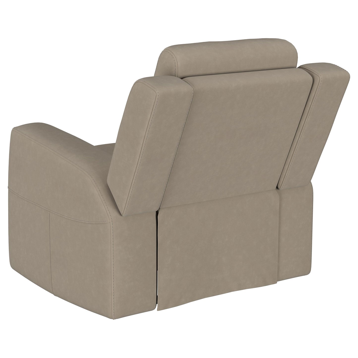 Slater Taupe Upholstered Recliner