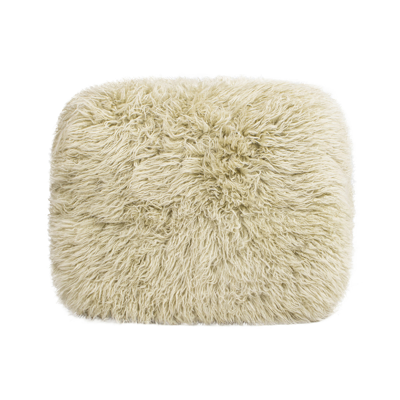 Enchante 24.5" New Zealand Sheepskin Rectangular Accent Ottoman