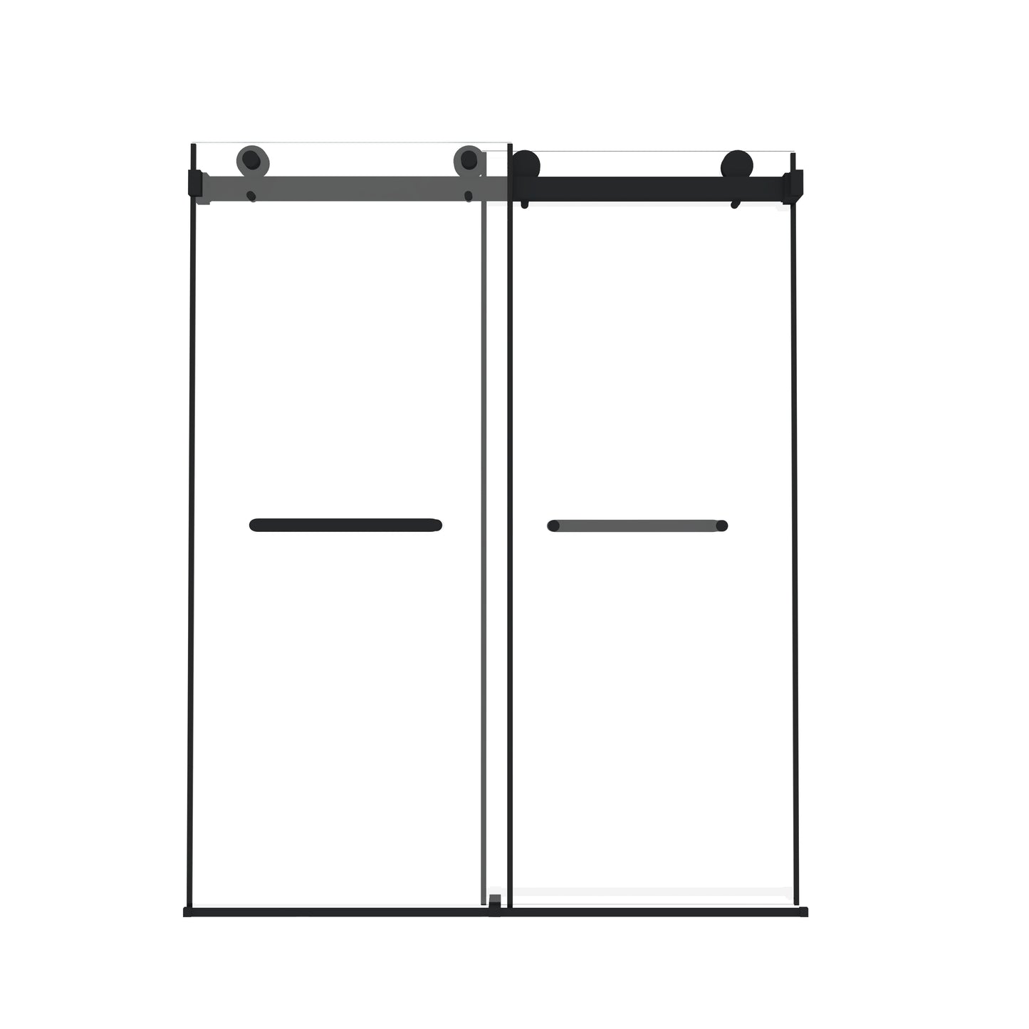 Frameless Double Sliding Shower Door 56-60" W x 74" H