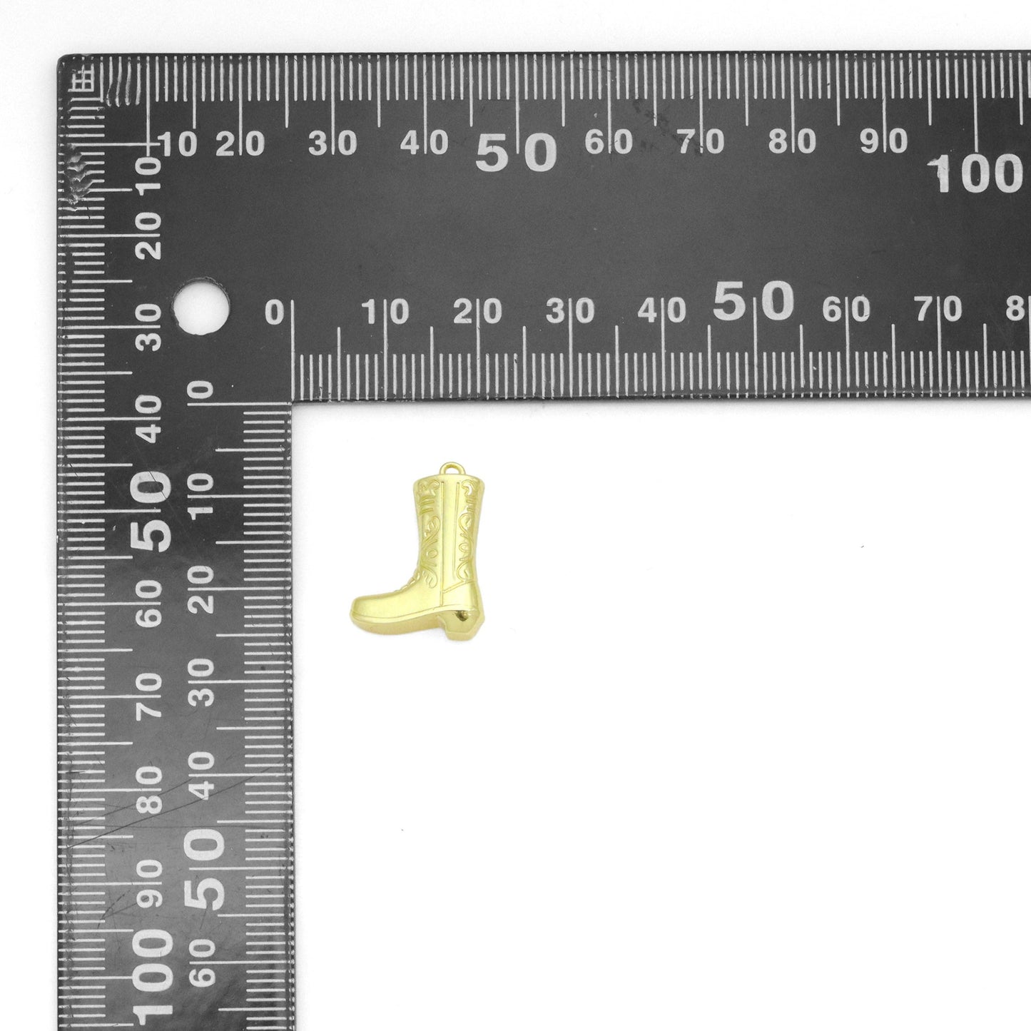 Gold Silver 3D Boots Shape Charm Pendant, Sku#A442