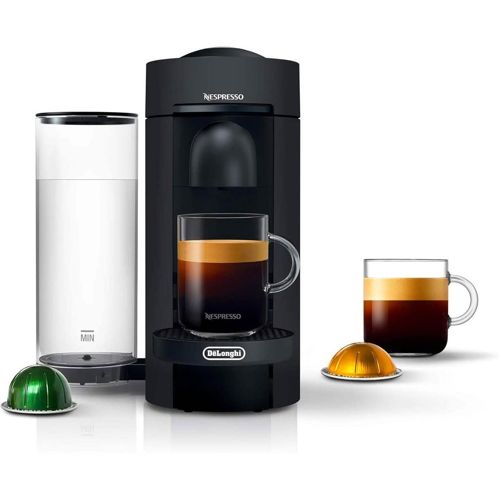 De'Longhi Nespresso VertuoPlus コーヒー＆エスプレッソマシン、38オンス、マットブラック（整備済み）