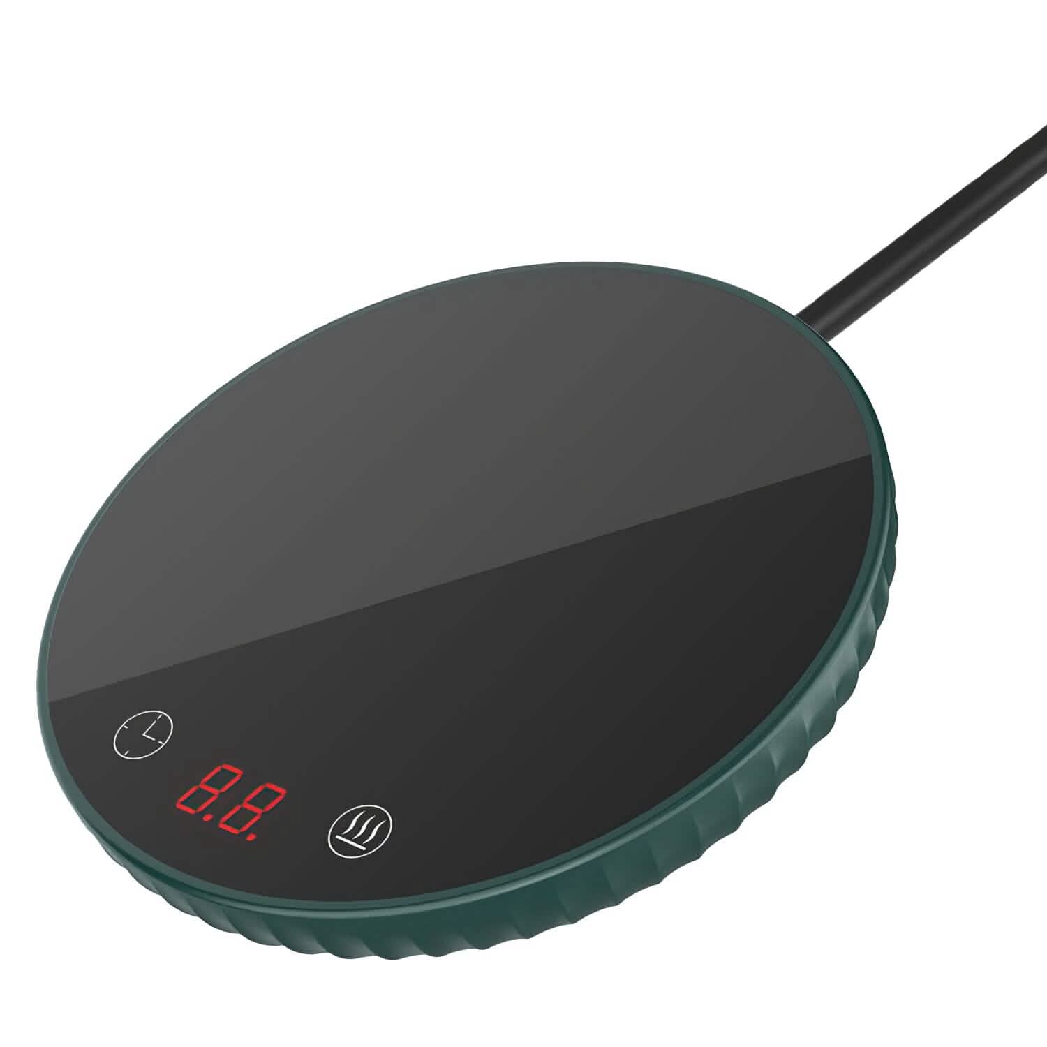デスクトップ電気カップウォーマー 自動オフ 過熱保護 スマートタイマー設定付き