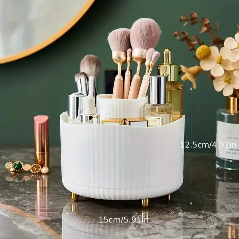 Boîte de rangement rotative pour cosmétiques de bureau