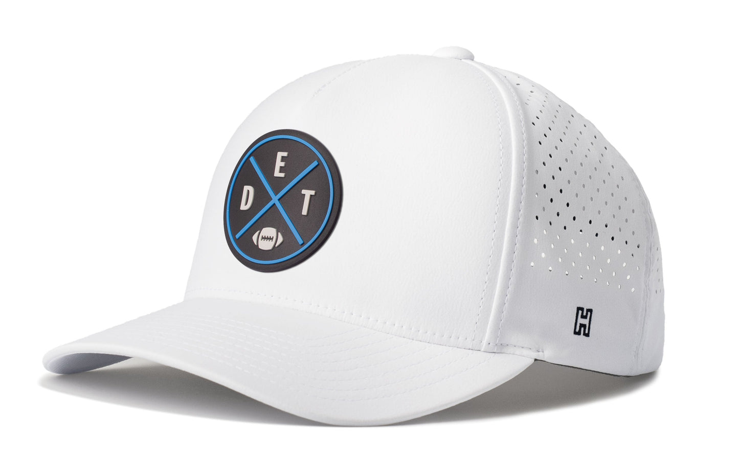 Detroit Football Performance 5-Panel Hat  |  Black DET X Flexfit Snapback