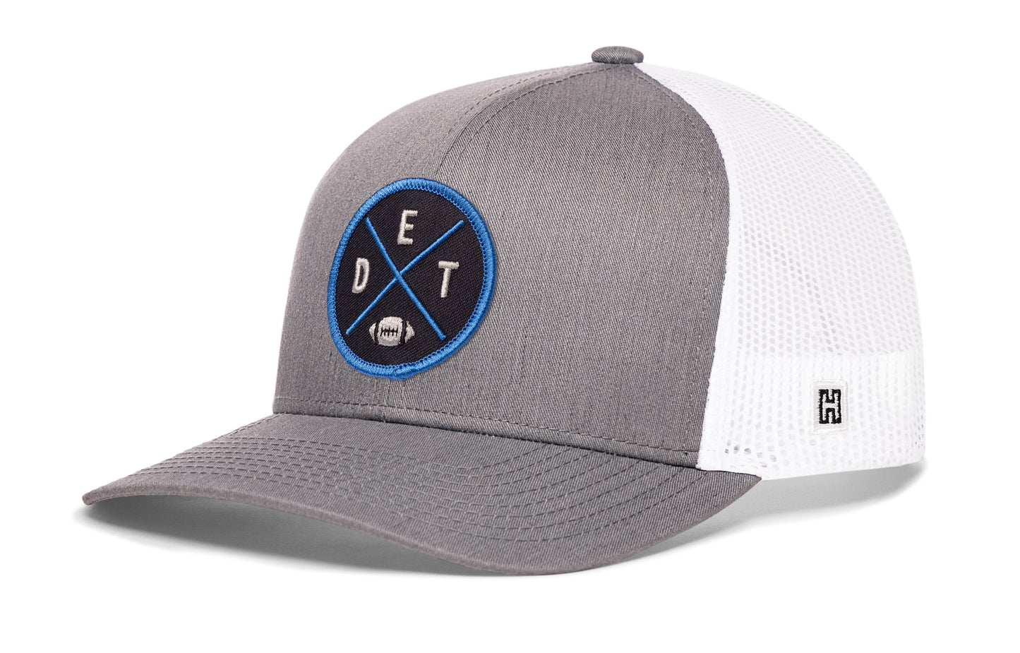 Detroit Football Trucker Hat  |  Black DET X Snapback