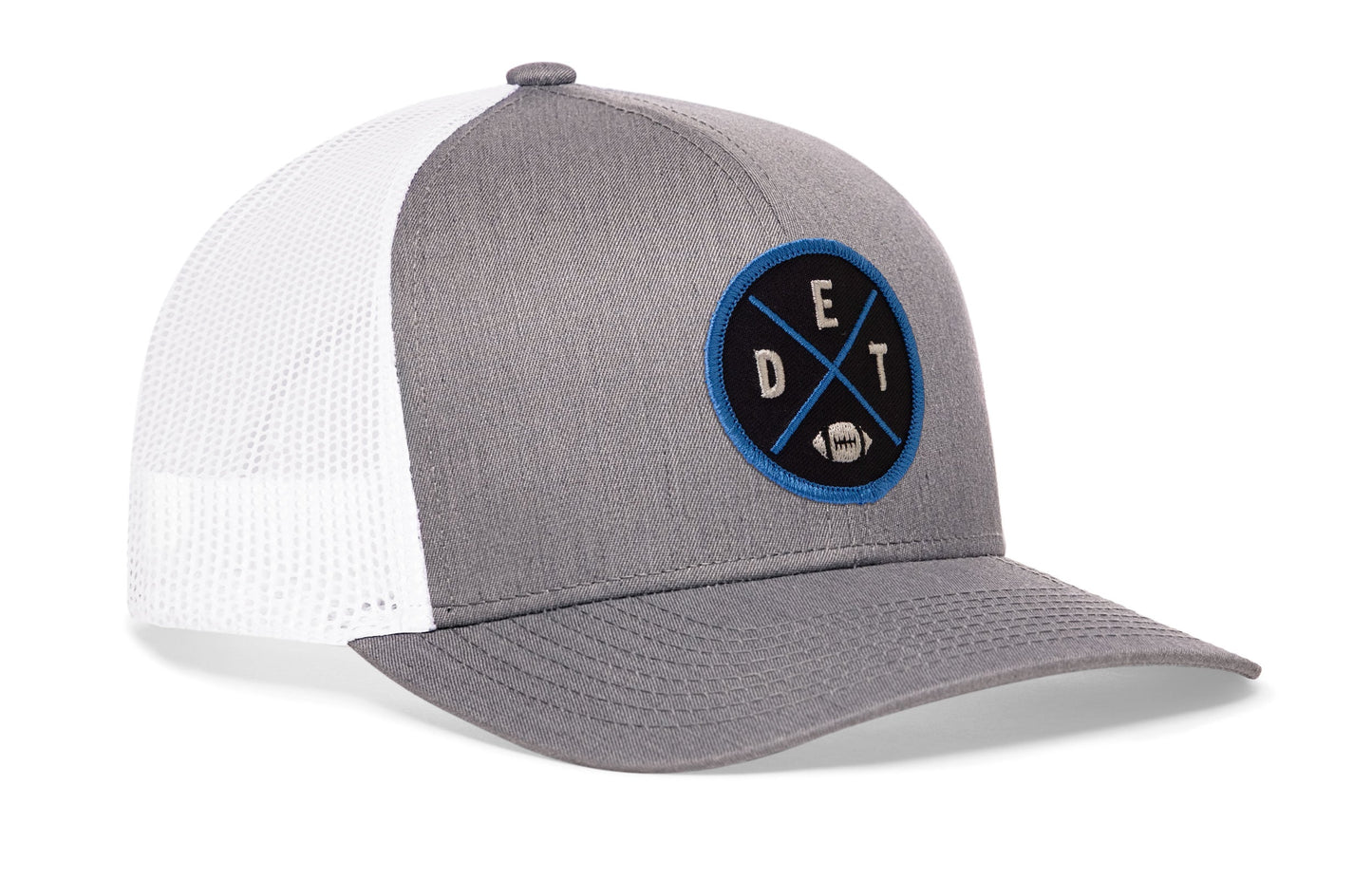 Detroit Football Trucker Hat  |  Black DET X Snapback
