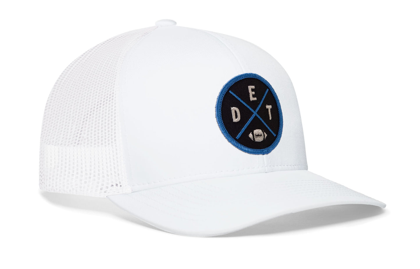 Detroit Football Trucker Hat  |  Black DET X Snapback