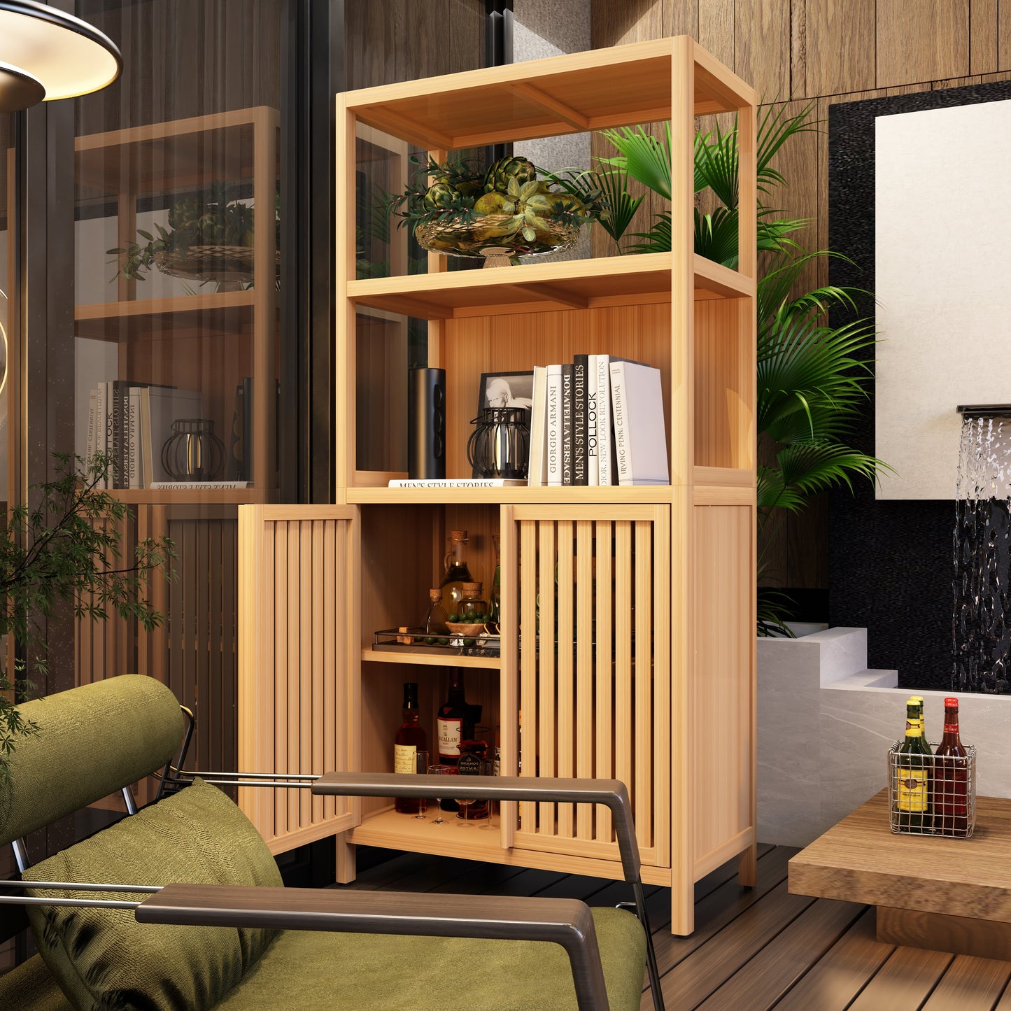 Bamboo Storage Cabinet